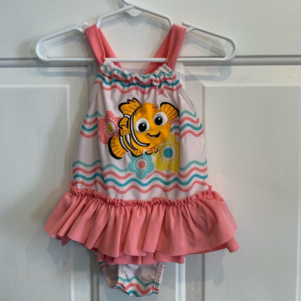 Disney Baby Ruffled Finding Nemo Swimsuit